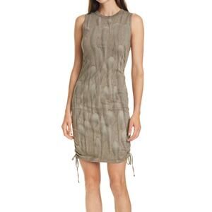 Cotton Citizen Lisbon Dress Ash Drip Tie Dye Brown Acid Wash SZ M